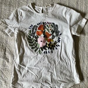 Roolee Cream Embroidered Top